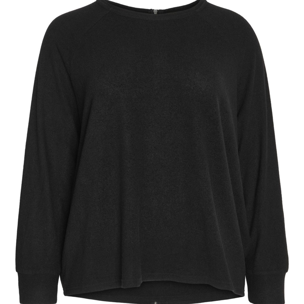 Noisy May Curve shirt with zip back detail in black Size 20 NWT